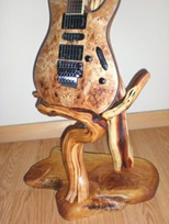 Custom wood deals guitar stands